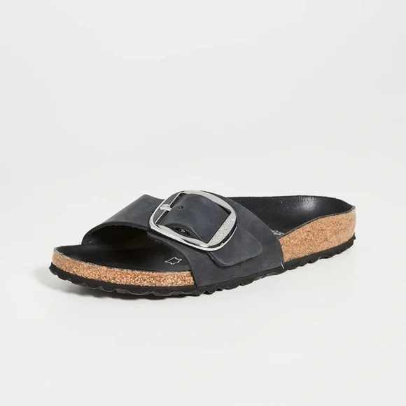 Birkenstock Madrid Big Buckle Slide Sandal - Picture 1 of 4